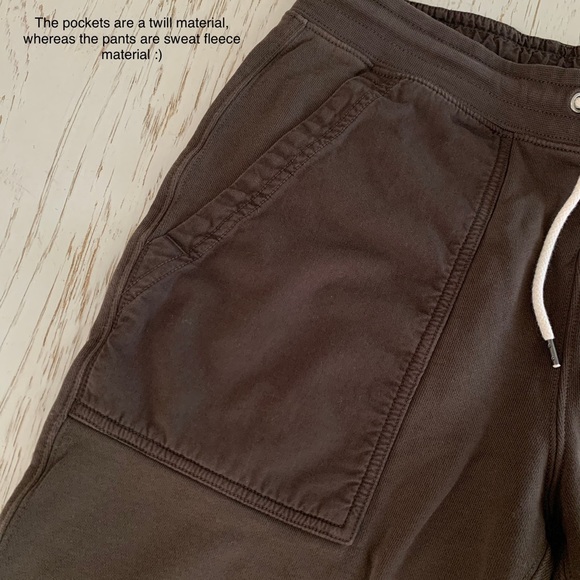 CLUB MONACO | TERRY FLEECE SWEATPANTS JOGGER TWILL POCKETS PANT UTILITY HYPE - Picture 7 of 12